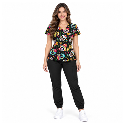 SCRUB DIA DE MUERTOS- NEGRO