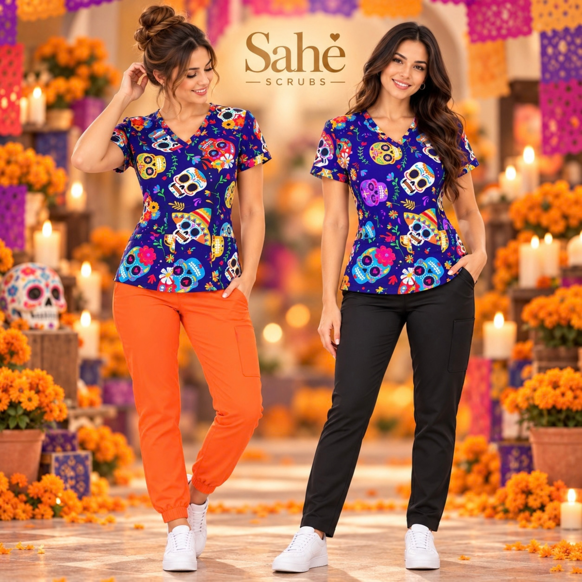 SCRUB DÍA DE MUERTOS- Morado