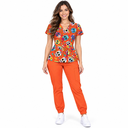 SCRUB DIA DE MUERTOS- NARANJA