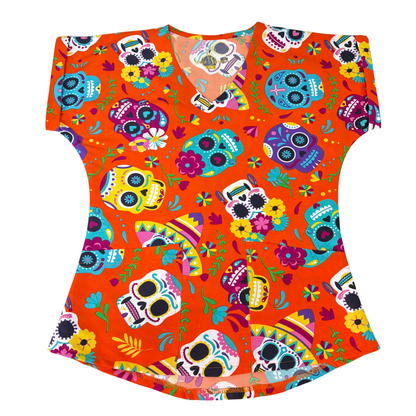 SCRUB DIA DE MUERTOS- NARANJA