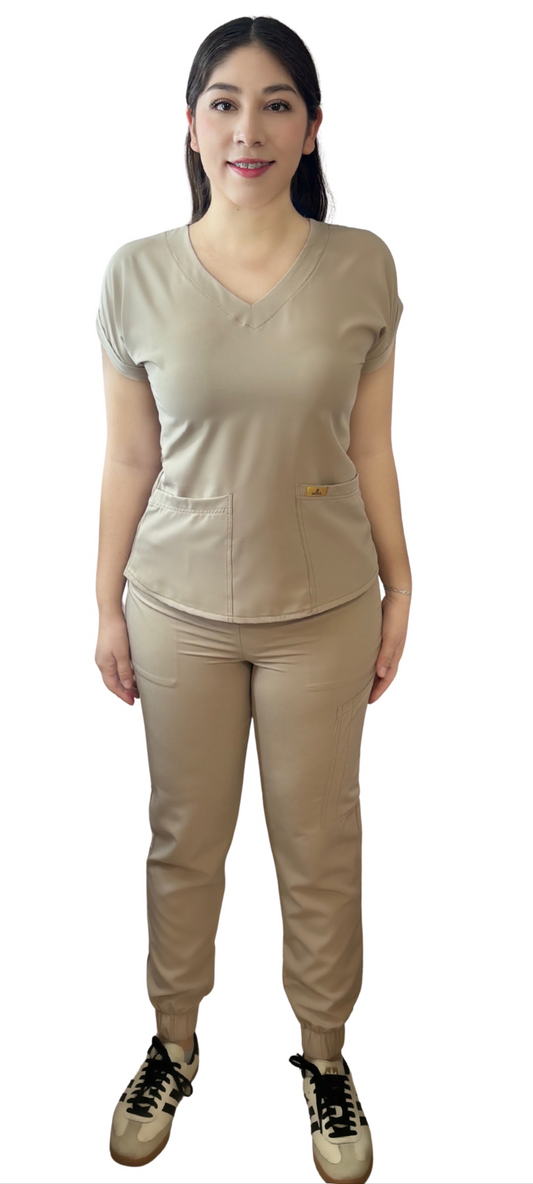 Scrub Beige (Modelo Elizabeth)