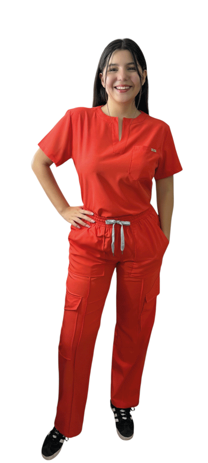 Scrub Naranja (Modelo Marlen)