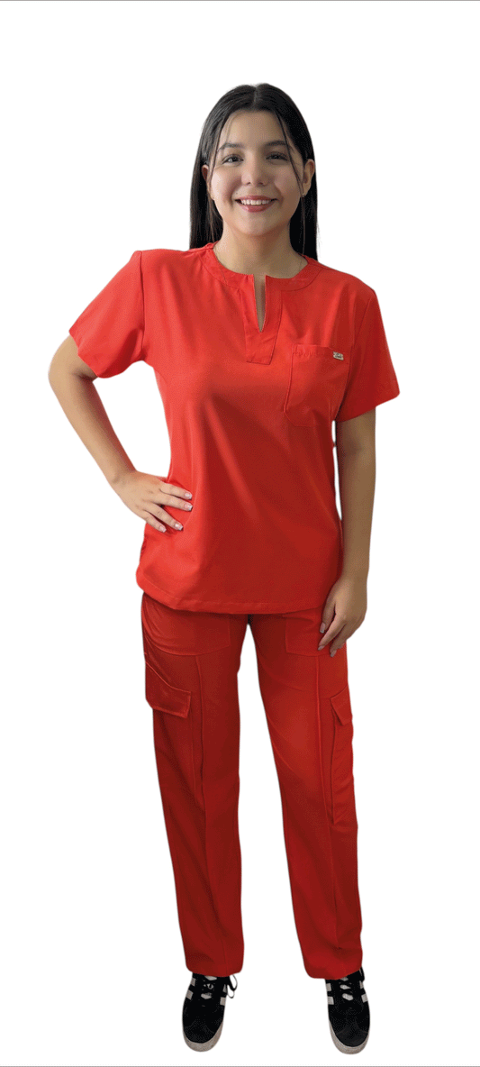 Scrub Naranja (Modelo Marlen)