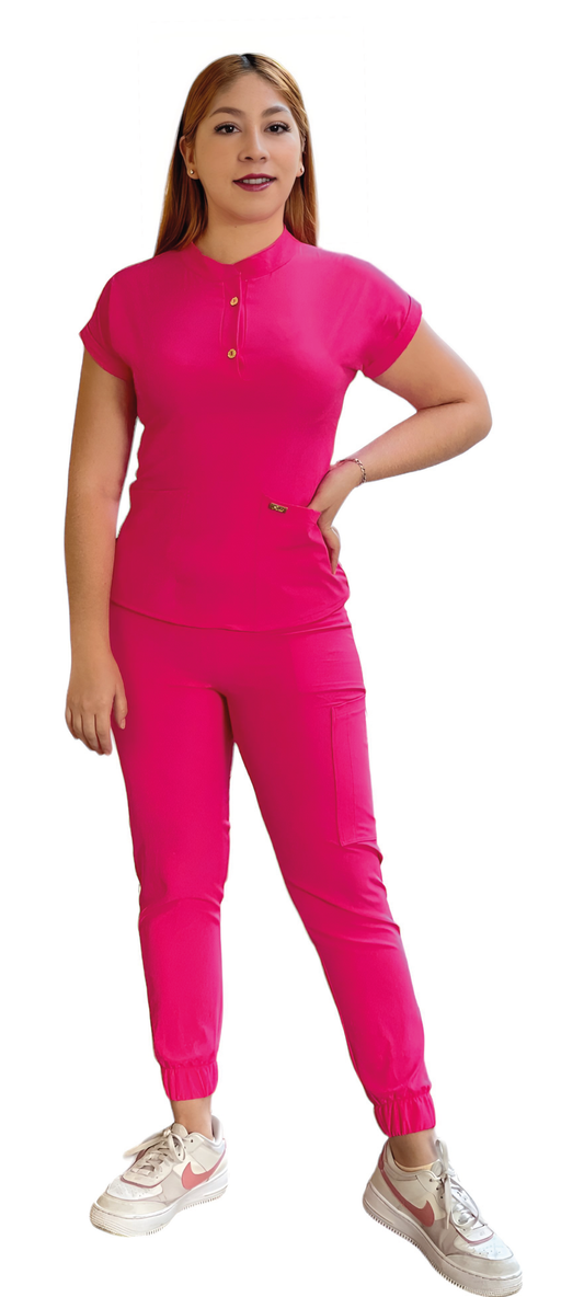 Scrub Rosa Barbie Estilo (Modelo María)